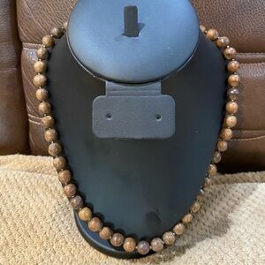 AE American Eagle Wood Beaded Necklace